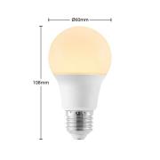 LED-pære E27 A60 4,9 W 3.000 K opal, 6 stk