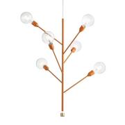 Modo Luce Baobab hængelampe, 6 lyskilder, karamel