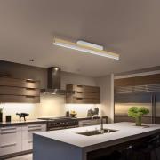 Quitani LED-loftslampe Keijo, nikkel/eg