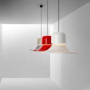 Stilnovo Campana LED-hængelampe, DALI-Push, rød