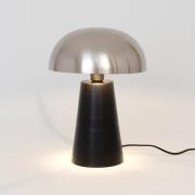 Fungo bordlampe, lyser forneden, sort/sølv