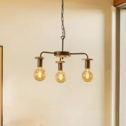 Envostar Yorik hængelampe med træskiver, 3 lyskilder.