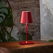 Nuindie mini LED-bordlampe batteri 25cm rød