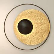 Satellite væglampe i guld-brun, Ø 90 cm