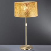 Loop bordlampe med bladguld, 55-75 cm høj