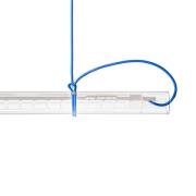 Ingo Maurer Tubular LED-hængelampe, hvid/blå
