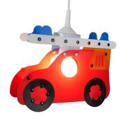 Børneværelses pendellampe Feuerwehrauto