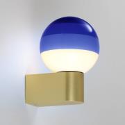 MARSET LED-væglampe Dipping Light A1, blå/guld