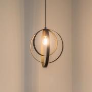 Hængelampe Vaveyla 446-S med tre sorte ringe