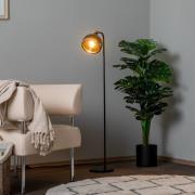 Gulvlampe Yildo 6906 Vipbar skærm sort/kobber