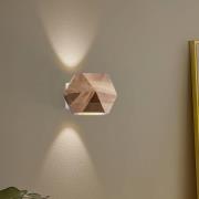 Envostar Peach Puff væglampe polyeder træ 1 lk