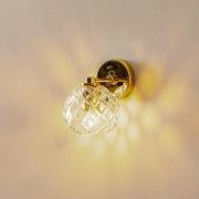 Væglampe Odel med dekoreret glasskærm