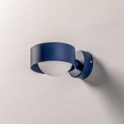 Mado væglampe af stål, blå, 1 lyskilde