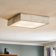 Loftlampe Tromsö, 40x40 cm, hvid antik