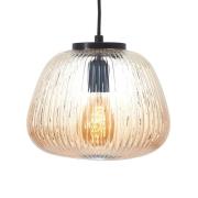 Kaizen hængelampe, Ø 25 cm, ravfarvet, glas