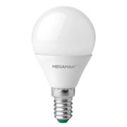 LED-pære E14 dråbe 4,9W, opal, varmhvid