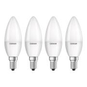 OSRAM Base Retro LED-kerte E14 4,9 W 4 stk 2.700 K