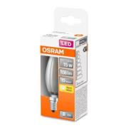 OSRAM Classic B LED-pære E14 1,5 W 2.700K mat