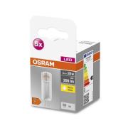 OSRAM Base PIN LED-stiftsokkel G4 1,8W 200lm sæt/5