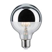 LED-lampe E27 827 6,5W hovedspejl sølv