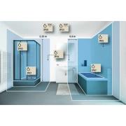 Paulmann Jora LED-kosmetikspejl, IP44 med afbryder, sølv