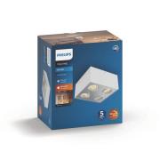 Philips myLiving Box LED-spot, 4 lyskilder, hvidt
