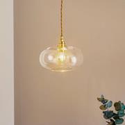 EBB & FLOW Horizon glas-pendellampe, klar, Ø 21 cm