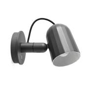 HAY Noc Wall Button LED-væglampe, mørkegrå