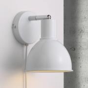 Tiltalende udformet væglampe Pop Wall, hvid