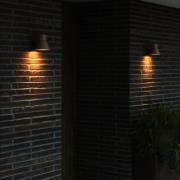 Kyklop Cone udendørs væglampe, IP54, rust