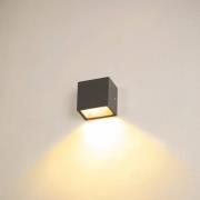 SLV Sitra Single LED udendørs-væglampe ned antracit