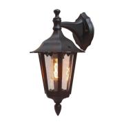 Firenze udendørs væglampe, hængende 36cm, sort
