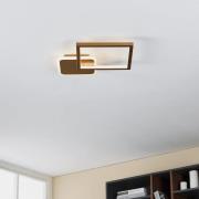 LED-loftslampe Gafares med fjernbetjening vinklet guld