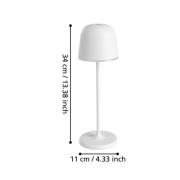 Mannera LED-bordlampe med batteri, grå