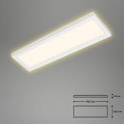 LED-loftlampe 7365, 58x20 cm, hvid