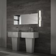 Badeværelses- og spejllampe Klak Brilo, krom, 47 cm