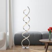 Paul Neuhaus LED-gulvlampe Kiribi, metal, 140 cm, dæmpbar