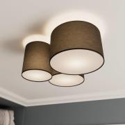Lindby Laurenz loftslampe, 3-lys, grå