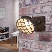 Rustfarvet LED væglampe Tamin, industriel stil