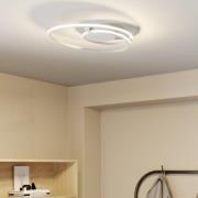 Lindby Xenias LED-loftlampe, hvid, 49 x 30 cm