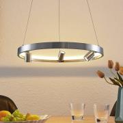 Lucande Paliva LED-hængelampe, 48 cm, nikkel