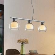 Lucande Kaiya hængelampe, 3 lyskilder, Ø 14 cm, aflang