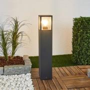 Lucande vejlampe Klemens, 65 cm, antracit, metal, E27