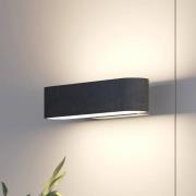 Lucande Matteo LED-væglampe, skærm i asketræ