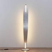 LED-gulvlampe Marija i fornemt sølvlook