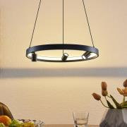 Lucande Paliva LED-hængelampe, 48 cm, sort