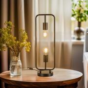 Lucande Tornike bordlampe, 2 lyskilder, jern