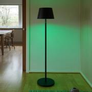 LOOM DESIGN LED genopladelig gulvlampe Modi, CCT, RGB, sort