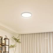 Lindby LED-loftlampe Pravin, Ø 40 cm, CCT, hvid