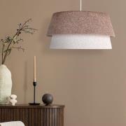 Hængelampe Boucle, Ø 50 cm, cappucchino/ecru